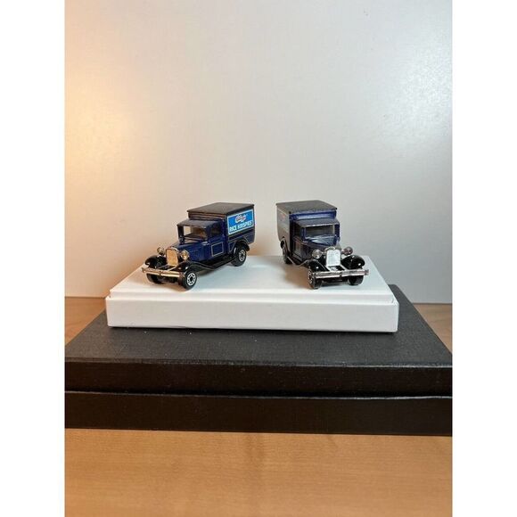 2 Matchbox Kellogg's Truck Vintage Ford Model A Rice Krispies Delivery Toy - Picture 1 of 8
